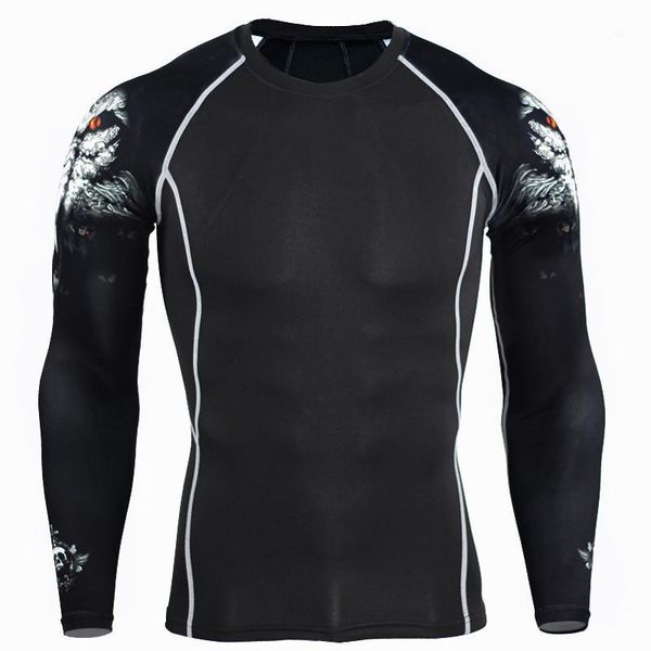 quick dry compression tights men wolf 3d sport shirt men bodybuilding running t shirt gym training long sleeve fitness, Black;blue
quick dry compression tights men wolf 3d sport shirt men bodybuilding running t shirt gym training long sleeve fitness, Black;blue