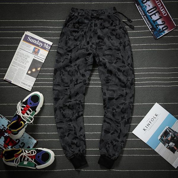 mogu new high-quality men's casual beam feet pants camouflage large size 5xl sports harem nine-point pant trend teenage trousers, Black
mogu new high-quality men's casual beam feet pants camouflage large size 5xl sports harem nine-point pant trend teenage trousers, Black