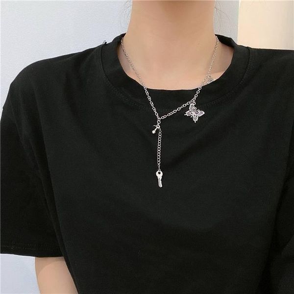 chokers 2021 trendy butterfly with key desgin link necklace chain choker for women accessories fashion jewellery, Golden;silver
chokers 2021 trendy butterfly with key desgin link necklace chain choker for women accessories fashion jewellery, Golden;silver