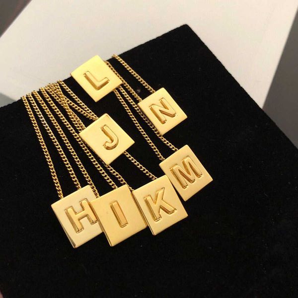 new gold 26 letter necklace women's temperament popular styles of brand jewelry copper material couple's memorial love gift 2022, Silver
new gold 26 letter necklace women's temperament popular styles of brand jewelry copper material couple's memorial love gift 2022, Silver