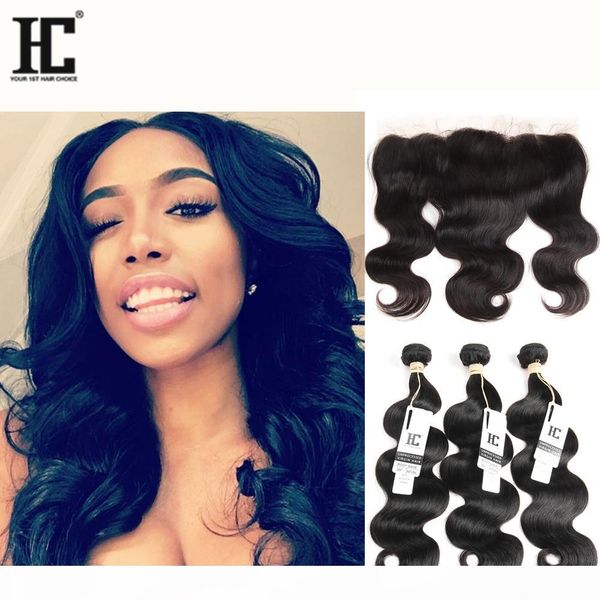 hc peruvian hair bundles body wave hair weave 3 bundles with lace frontal bundles unprocessed human hair extensions, Black
hc peruvian hair bundles body wave hair weave 3 bundles with lace frontal bundles unprocessed human hair extensions, Black