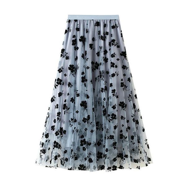 skirts perhaps u black beige blue mesh mid-calf skirt empire summer casual floral solid s0266
skirts perhaps u black beige blue mesh mid-calf skirt empire summer casual floral solid s0266