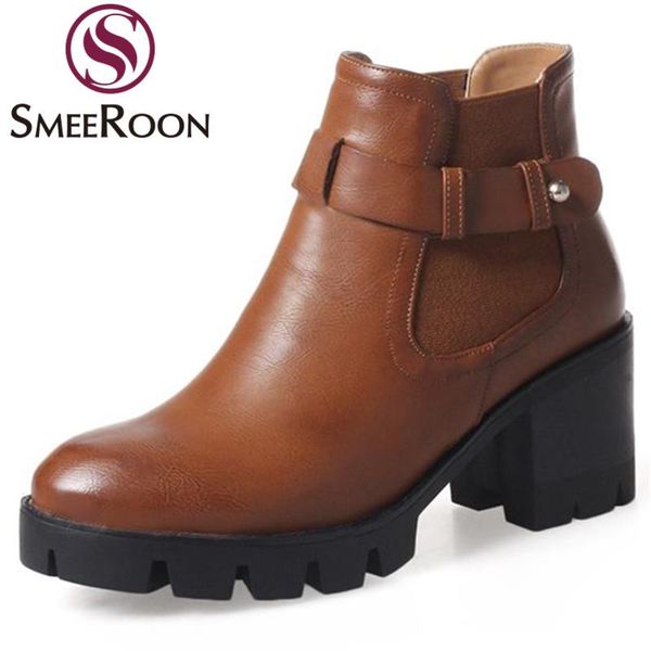 boots smeeroon fashion ankle round toe autumn winter platform comfortable thick high heels ladies buckle shoes, Black
boots smeeroon fashion ankle round toe autumn winter platform comfortable thick high heels ladies buckle shoes, Black