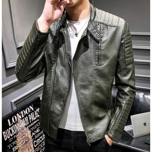 2021 мужская кожаная куртка pu slim fit повседневная верхняя одежда толстовки мотоциклист режим мужской костюмы jlem, Black
2021 мужская кожаная куртка pu slim fit повседневная верхняя одежда толстовки мотоциклист режим мужской костюмы jlem, Black
