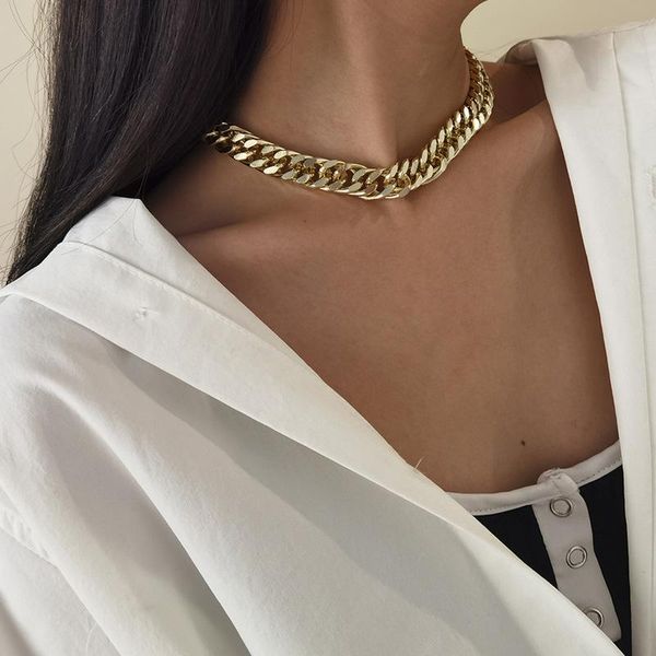 chokers timeonly minimalist chunky cuban chain necklace for women gold silver color alloy wide curb link necklaces accessories, Golden;silver
chokers timeonly minimalist chunky cuban chain necklace for women gold silver color alloy wide curb link necklaces accessories, Golden;silver