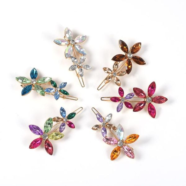 women flower crystal hairpin accessories for girls hair barrette hairclip party daily headwear jewelry, Golden;silver
women flower crystal hairpin accessories for girls hair barrette hairclip party daily headwear jewelry, Golden;silver