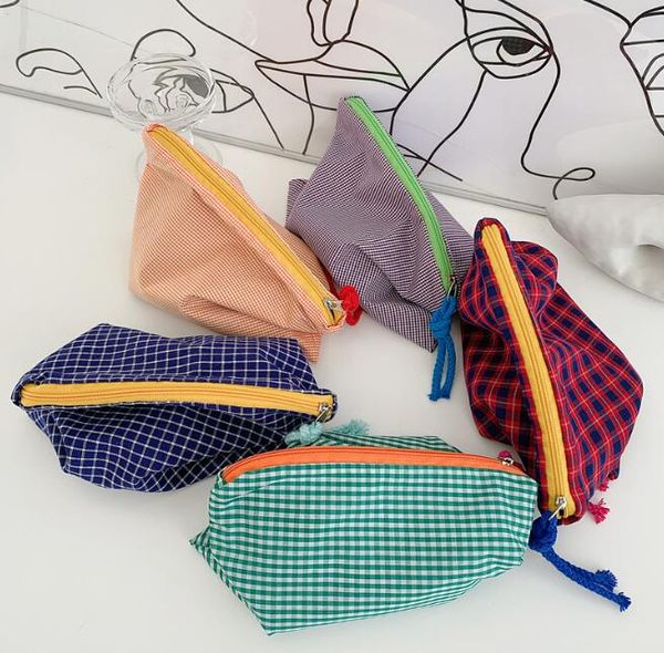 20pcs makeup bags women cotton plaid makeup bag zipper pouch necessarie feminina purse travel big bath cosmetic bags organizer
20pcs makeup bags women cotton plaid makeup bag zipper pouch necessarie feminina purse travel big bath cosmetic bags organizer