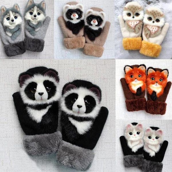 22cm adorable girls winter gloves featured animals cat dog panda design warm outdoor mittens kids costume accessory cute gloves, Blue;gray
22cm adorable girls winter gloves featured animals cat dog panda design warm outdoor mittens kids costume accessory cute gloves, Blue;gray