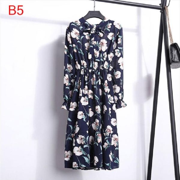 vintage spring summer party dress women fashion chiffon midi tunic floral dot slim long sleeve office high elastic waist dress, Black;gray
vintage spring summer party dress women fashion chiffon midi tunic floral dot slim long sleeve office high elastic waist dress, Black;gray