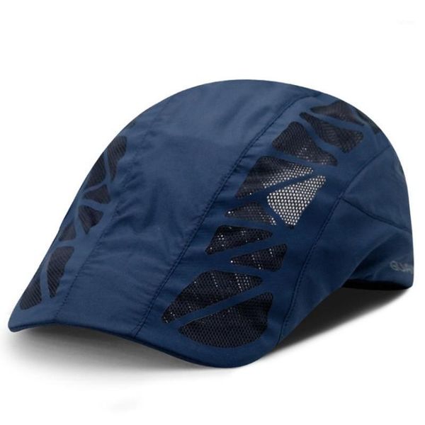 adjustable size men's breathable beret summer mesh cap snapback cap women casual sports caps uv protection couple hats dad's hat1, Blue;gray
adjustable size men's breathable beret summer mesh cap snapback cap women casual sports caps uv protection couple hats dad's hat1, Blue;gray