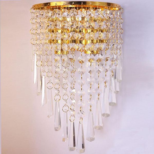 european style gold crystal wall lamp modern simple bedroom living room bedside aisle porch wall light
european style gold crystal wall lamp modern simple bedroom living room bedside aisle porch wall light
