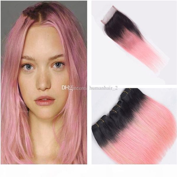 9a 1b pink ombre brazilian silk straight pink virgin human hair 3 bundles with 4x4 lace closure 4pcs lot, Black;brown
9a 1b pink ombre brazilian silk straight pink virgin human hair 3 bundles with 4x4 lace closure 4pcs lot, Black;brown