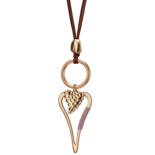 pendant necklaces retro leather rope long necklace for women circle heart pendants unique design gold sliver color statement jewelry 2021, Silver
pendant necklaces retro leather rope long necklace for women circle heart pendants unique design gold sliver color statement jewelry 2021, Silver