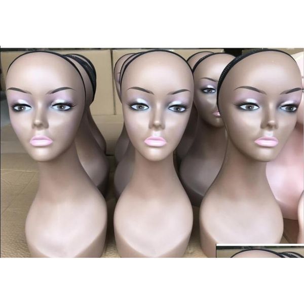 female different skins wigs display mannequin head with makeup ma qyltcc bdehair, White
female different skins wigs display mannequin head with makeup ma qyltcc bdehair, White