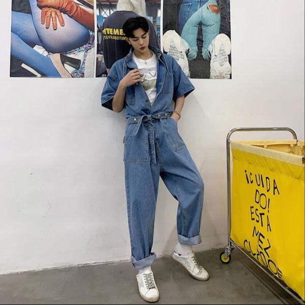 2020 new summer -xxl loose male work with tools denim youth overalls hairstylist tides jeans singing costumes ui20, Blue
2020 new summer -xxl loose male work with tools denim youth overalls hairstylist tides jeans singing costumes ui20, Blue