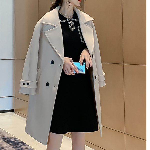 womens winter lapel wool trench jacket long overcoat outwear new office temperament women's popular woolen coat 10.21, Tan;black
womens winter lapel wool trench jacket long overcoat outwear new office temperament women's popular woolen coat 10.21, Tan;black