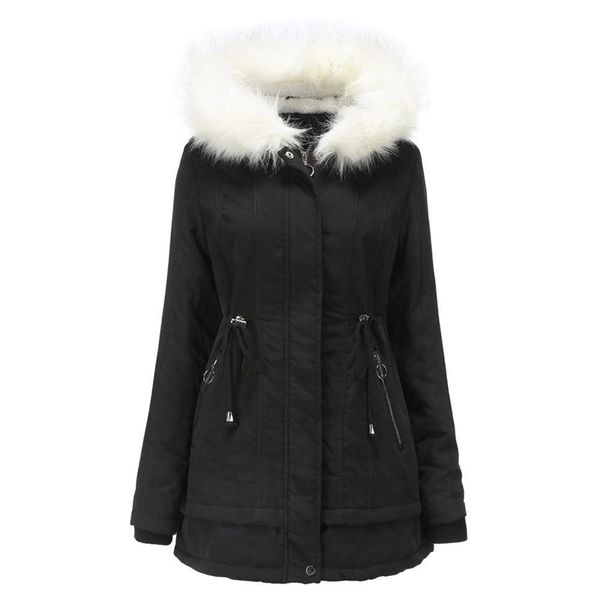 wywan winter jacket women fur parkas slim zipper parkas wool hat belt hoodie thicken winter coat outwear long female snow coat 201031, Tan;black
wywan winter jacket women fur parkas slim zipper parkas wool hat belt hoodie thicken winter coat outwear long female snow coat 201031, Tan;black