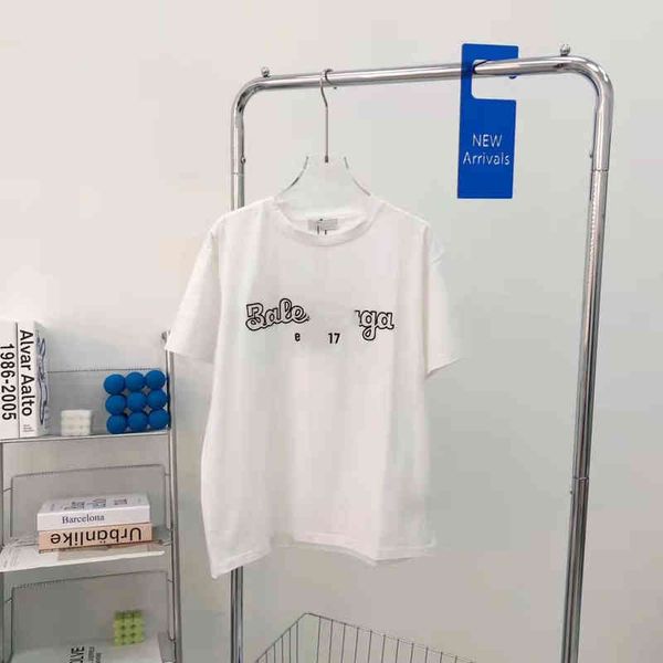 correct version t-shirt 1917 letter embroidery round neck loose casual men's and women's short sleeves category clothing outlet, White
correct version t-shirt 1917 letter embroidery round neck loose casual men's and women's short sleeves category clothing outlet, White