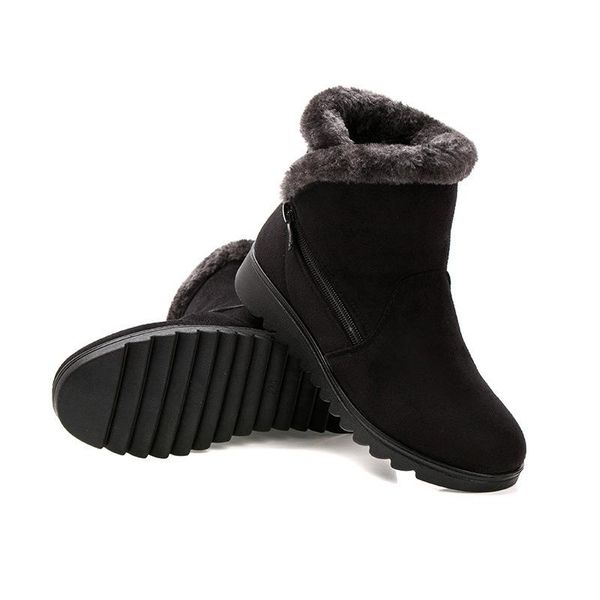 boots fashion women keep warm winter classic zipper snow ankle for suede fur plush shoes, Black
boots fashion women keep warm winter classic zipper snow ankle for suede fur plush shoes, Black