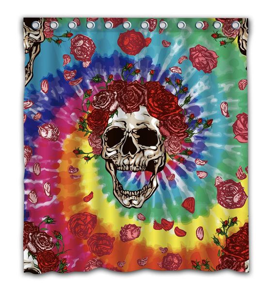 greatful dead tie dye design waterproof shower curtain fabric for home bathroom decor
greatful dead tie dye design waterproof shower curtain fabric for home bathroom decor