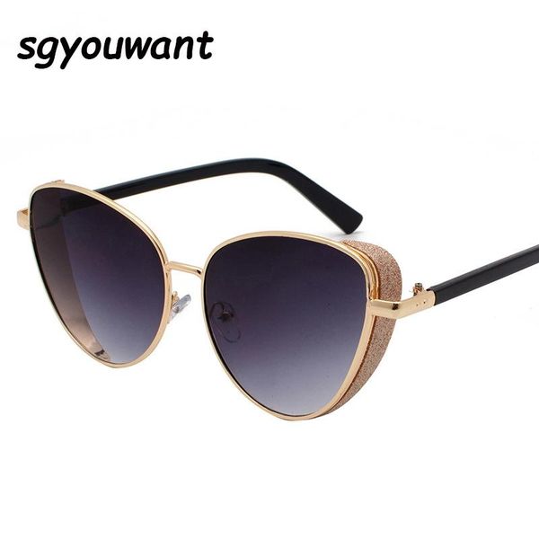 sunglasses sgyouwant vintage luxury metal women retro goggle ladies oversized sunglass cat eye sunglases men 2021 gafas de sol, White;black
sunglasses sgyouwant vintage luxury metal women retro goggle ladies oversized sunglass cat eye sunglases men 2021 gafas de sol, White;black