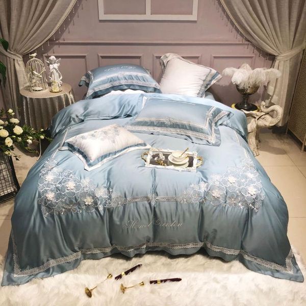 bedding sets luxury embroidery 80s tencel four-piece set spring and summer bare sleeping silky
bedding sets luxury embroidery 80s tencel four-piece set spring and summer bare sleeping silky
