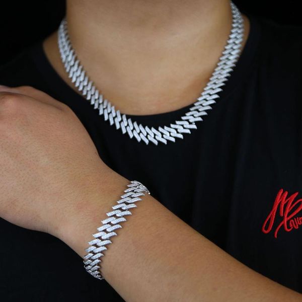 link, chain wholesale 15mm two row cz 5a cubic zirconia iced out bling hip hop rock punk boy men big heavy spike cuban bracelet, Black
link, chain wholesale 15mm two row cz 5a cubic zirconia iced out bling hip hop rock punk boy men big heavy spike cuban bracelet, Black