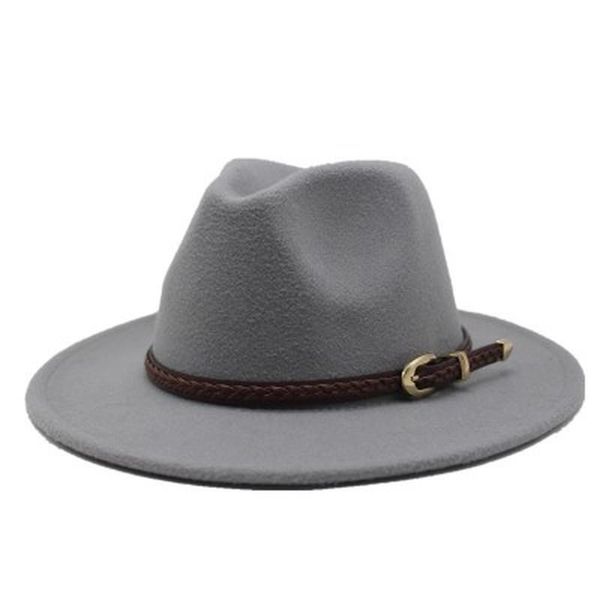 winter hats with belt band classic simple women hats men wide brim solid color buckle jazz caps fascinator white red fedora, Blue;gray
winter hats with belt band classic simple women hats men wide brim solid color buckle jazz caps fascinator white red fedora, Blue;gray