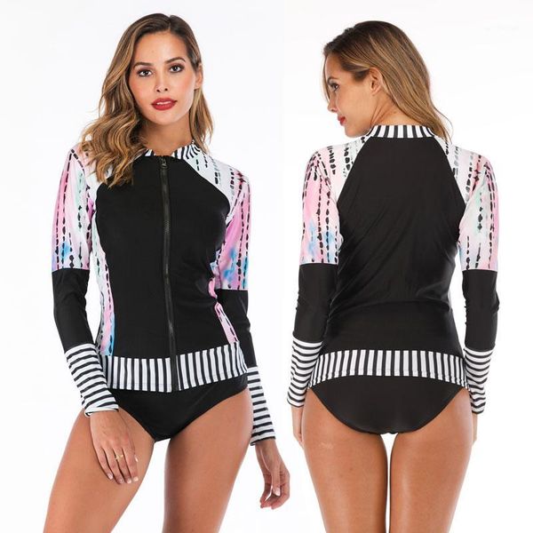 women's two piece rash guard sun protection uv surf & bottoms long sleeve swim zipper shirt swimsuit bathing suits swimwear1
women's two piece rash guard sun protection uv surf & bottoms long sleeve swim zipper shirt swimsuit bathing suits swimwear1