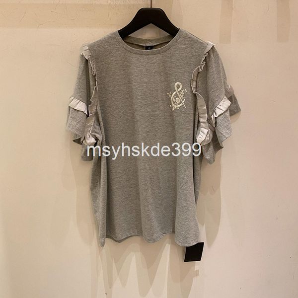 women's t-shirt niche 3.1 design summer style ruffle loose and versatile short sleeved cotton t-shirt women, White
women's t-shirt niche 3.1 design summer style ruffle loose and versatile short sleeved cotton t-shirt women, White