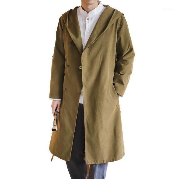 2019 autumn men trench long outerwear hooded cotton embroidery loose vintage male overcoat trench fashion windbreaker hombre1, Tan;black
2019 autumn men trench long outerwear hooded cotton embroidery loose vintage male overcoat trench fashion windbreaker hombre1, Tan;black