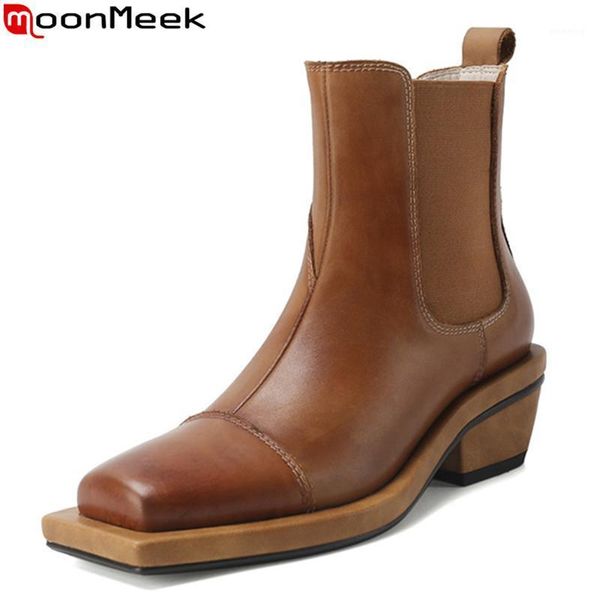 boots moonmeek 2021 large size 33-42 ankle genuine leather med heels square toe slip-on autumn women black brown1
boots moonmeek 2021 large size 33-42 ankle genuine leather med heels square toe slip-on autumn women black brown1