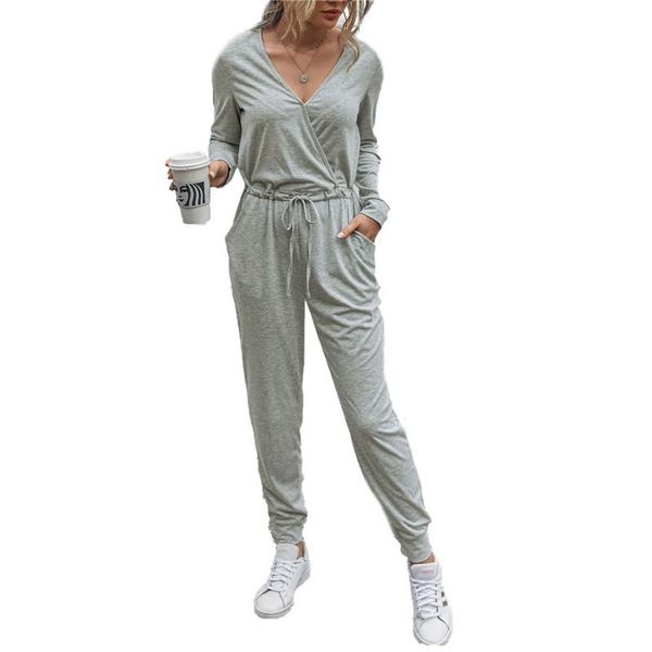 hirigin spring autumn women long sleeve v-neck casual jumpsuits fashion ladies street homewear lace-up rompers s-xl, Black;white
hirigin spring autumn women long sleeve v-neck casual jumpsuits fashion ladies street homewear lace-up rompers s-xl, Black;white