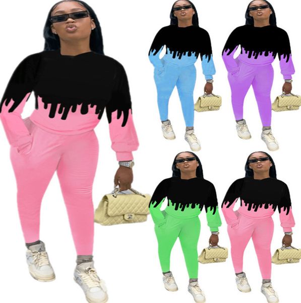 women tracksuits two piece set color pattern casual long sleeve t shirts pants comfortable outfits fashion sell new sportwear 2020 p25, White
women tracksuits two piece set color pattern casual long sleeve t shirts pants comfortable outfits fashion sell new sportwear 2020 p25, White