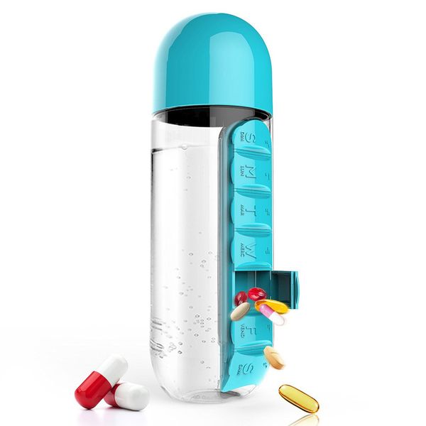 600ml sports plastic water bottle combine daily pill boxes organizer drinking bottles leak-proof bottle tumbler outdoor
600ml sports plastic water bottle combine daily pill boxes organizer drinking bottles leak-proof bottle tumbler outdoor