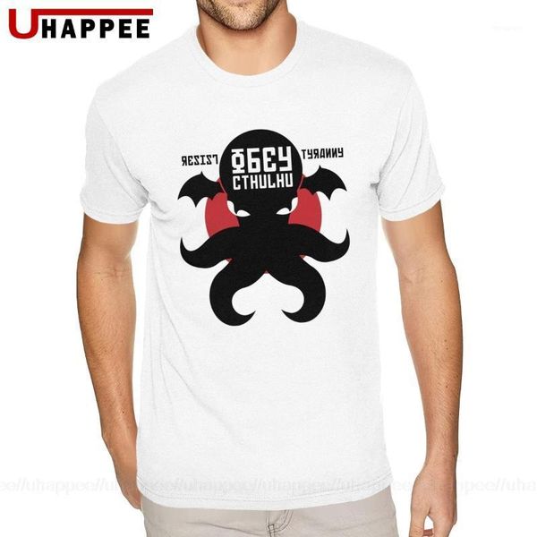 big size cthulhu t shirts for men simple design summer short sleeves couple shirts matching 1980's merch1, White;black
big size cthulhu t shirts for men simple design summer short sleeves couple shirts matching 1980's merch1, White;black