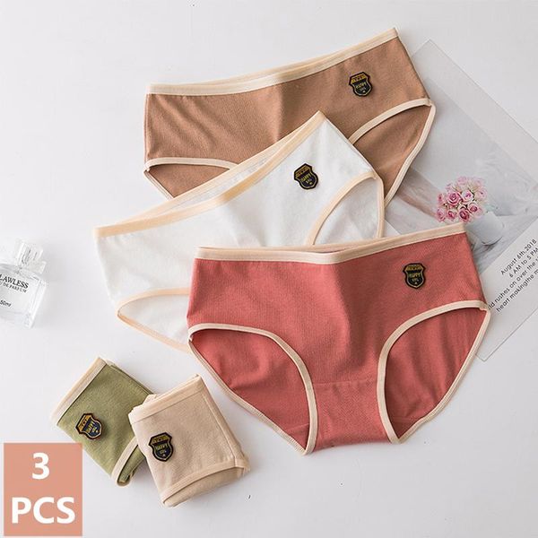 women's panties 3pcs women underwear cotton plus size comfortable breathable embroidery solid seamless comfort mid waist briefs, Black;pink
women's panties 3pcs women underwear cotton plus size comfortable breathable embroidery solid seamless comfort mid waist briefs, Black;pink