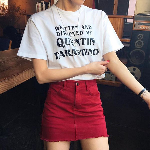 written and directed t shirt quentin tarantino graphic tee casual o neck funny clothing tshirt gifts, White
written and directed t shirt quentin tarantino graphic tee casual o neck funny clothing tshirt gifts, White