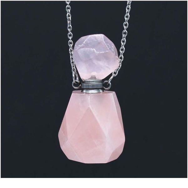 natural gems faceted stone perfume bottle connectors healing quartz drusy essential oil bottle pendant for women jllpve, Black
natural gems faceted stone perfume bottle connectors healing quartz drusy essential oil bottle pendant for women jllpve, Black