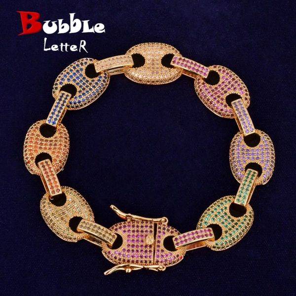 12mm mixed color cuban link bracelet bling men's hip hop jewelry copper material iced cubic zircon cuban chain bracelet 8, Black
12mm mixed color cuban link bracelet bling men's hip hop jewelry copper material iced cubic zircon cuban chain bracelet 8, Black