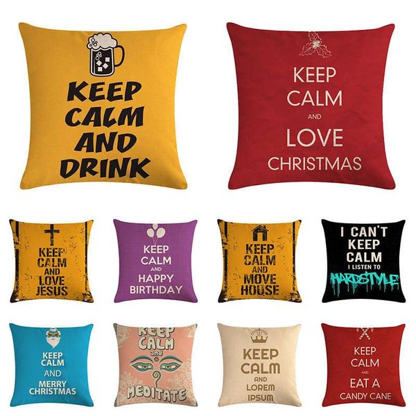 decorative throw pillow cover for couch sofa home decor keep calm popular slogan cushion covers square 45x45cm
decorative throw pillow cover for couch sofa home decor keep calm popular slogan cushion covers square 45x45cm