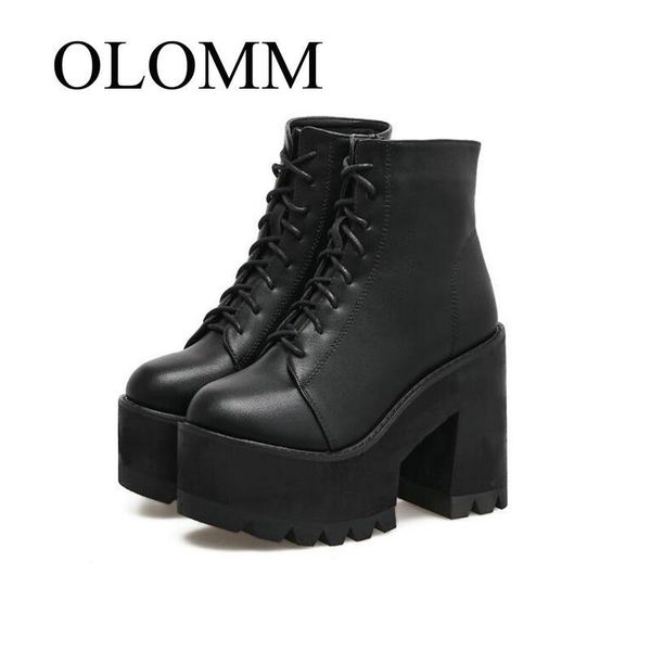 boots olomm 2021 autumn and winter high-heeled women's waterproof platform thick-soled lacing bare female ll-245, Black
boots olomm 2021 autumn and winter high-heeled women's waterproof platform thick-soled lacing bare female ll-245, Black