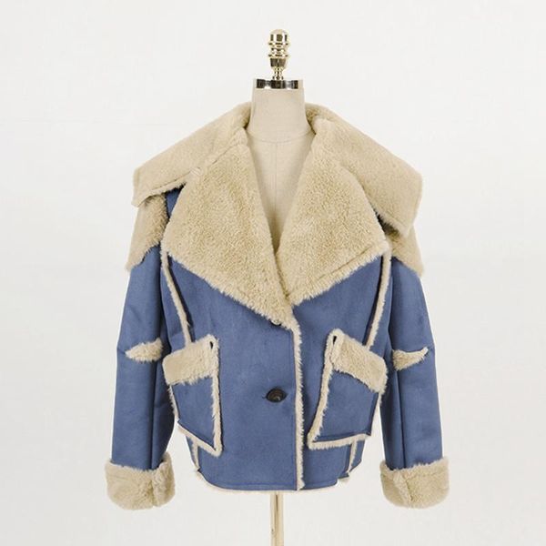 2019 new fashion woman blue fur collar coat parkas outwear a whole antique fur lining winter casual jacket lady warm, Black;brown
2019 new fashion woman blue fur collar coat parkas outwear a whole antique fur lining winter casual jacket lady warm, Black;brown