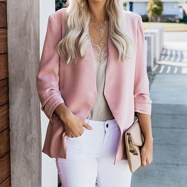 2020 women elegant blazer long sleeve solid color casual office jacket blazers coat plus size 5xl lady outerwear coats w121, White;black
2020 women elegant blazer long sleeve solid color casual office jacket blazers coat plus size 5xl lady outerwear coats w121, White;black