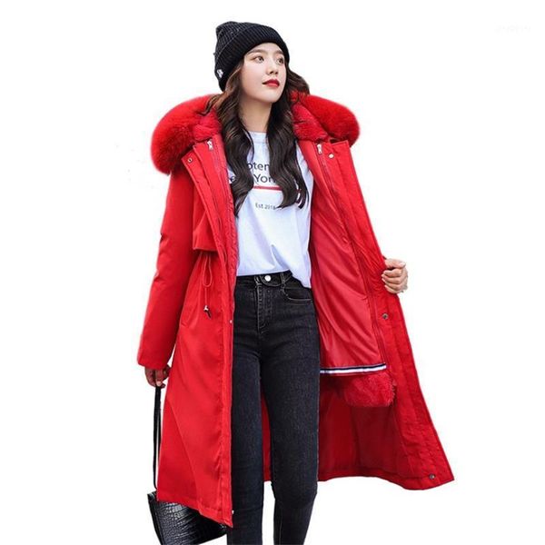 2020 x-long wool liner jacket winter women parkas with fur collar hooded oversized thick winter coat chaquetas mujer1, Black
2020 x-long wool liner jacket winter women parkas with fur collar hooded oversized thick winter coat chaquetas mujer1, Black
