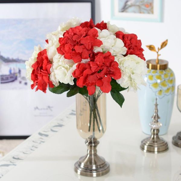 decorative flowers & wreaths artificial flower hydrangea 5 heads silk bouquet for wedding party year decoration fake home decor
decorative flowers & wreaths artificial flower hydrangea 5 heads silk bouquet for wedding party year decoration fake home decor