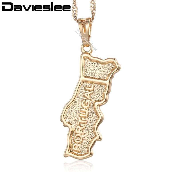 pendant necklaces davieslee womens portugal map gold color pendants for woman jewelry 2021 gifts drop wholesale lgp330, Silver
pendant necklaces davieslee womens portugal map gold color pendants for woman jewelry 2021 gifts drop wholesale lgp330, Silver