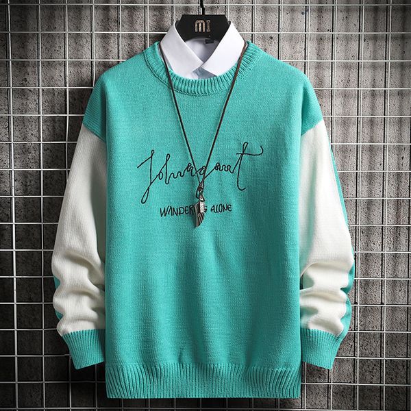 2021 new mens splicing pullovers men sweaters o-neck autumn fashion letter printed slim fit shirt e3kl, White;black
2021 new mens splicing pullovers men sweaters o-neck autumn fashion letter printed slim fit shirt e3kl, White;black