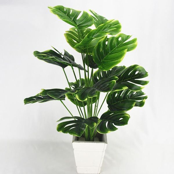 1 bouquet/18 leaves artificial silk palm monstera leaves plant for hawaii luau party decorations beach wedding table decoration1
1 bouquet/18 leaves artificial silk palm monstera leaves plant for hawaii luau party decorations beach wedding table decoration1