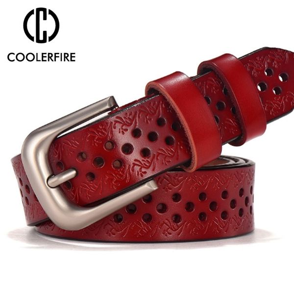 coolerfire new sale luxury belt genuine leather female waist strap pin buckle belts for lady waistband lb020 y200501, Black;brown
coolerfire new sale luxury belt genuine leather female waist strap pin buckle belts for lady waistband lb020 y200501, Black;brown